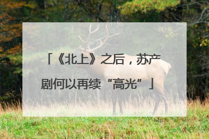 《北上》之后，苏产剧何以再续“高光”