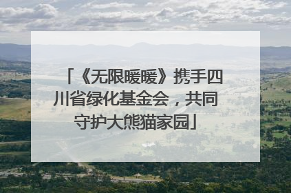 《无限暖暖》携手四川省绿化基金会，共同守护大熊猫家园