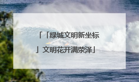 「绿城文明新坐标」文明花开满荥泽