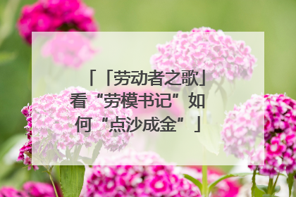 「劳动者之歌」看“劳模书记”如何“点沙成金”