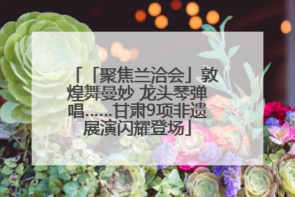 「聚焦兰洽会」敦煌舞曼妙 龙头琴弹唱……甘肃9项非遗展演闪耀登场