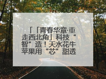「青春华章·重走西北角」科技“智”造！天水花牛苹果用“芯”甜透你的味蕾