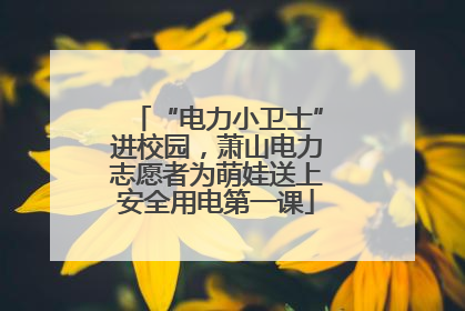 “电力小卫士”进校园，萧山电力志愿者为萌娃送上安全用电第一课