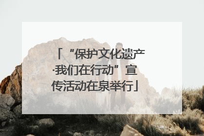 “保护文化遗产·我们在行动”宣传活动在泉举行