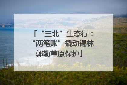 “三北”生态行：“两笔账”撬动锡林郭勒草原保护