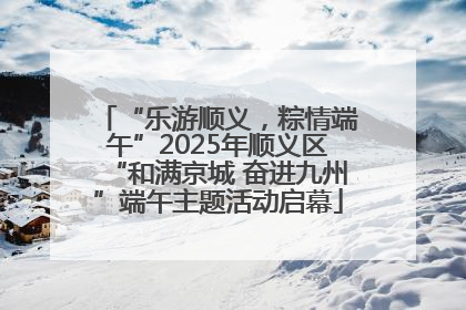 “乐游顺义，粽情端午”2025年顺义区“和满京城 奋进九州”端午主题活动启幕