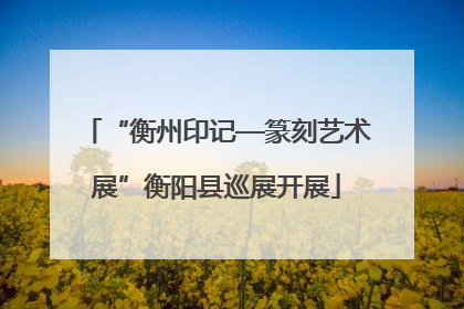 “衡州印记—篆刻艺术展”衡阳县巡展开展
