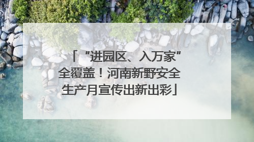 “进园区、入万家”全覆盖！河南新野安全生产月宣传出新出彩