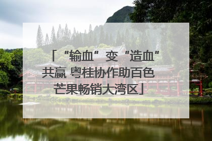 “输血”变“造血”共赢 粤桂协作助百色芒果畅销大湾区
