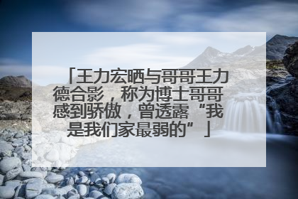 王力宏晒与哥哥王力德合影，称为博士哥哥感到骄傲，曾透露“我是我们家最弱的”