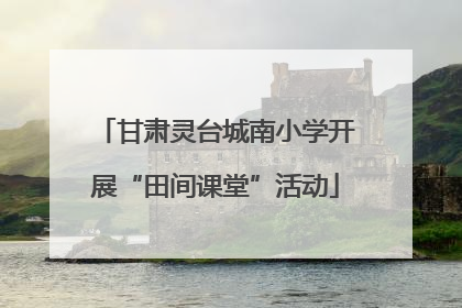 甘肃灵台城南小学开展“田间课堂”活动