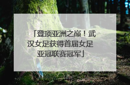 登顶亚洲之巅！武汉女足获得首届女足亚冠联赛冠军