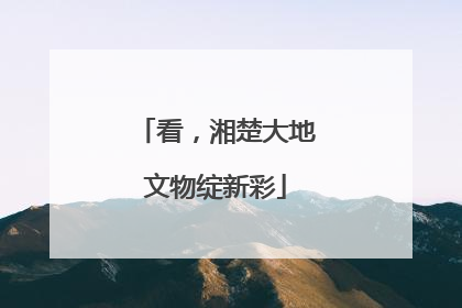 看，湘楚大地文物绽新彩