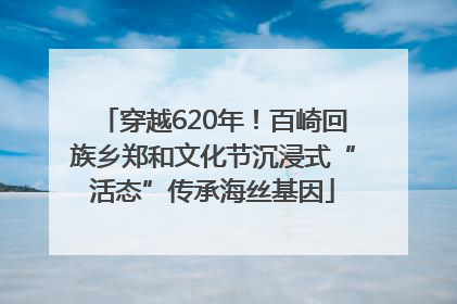 穿越620年！百崎回族乡郑和文化节沉浸式“活态”传承海丝基因