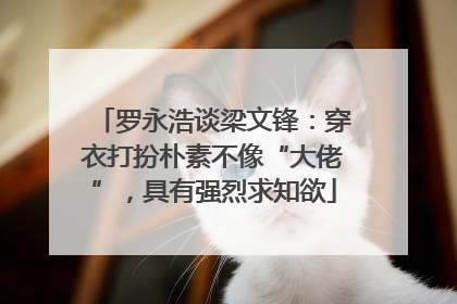 罗永浩谈梁文锋：穿衣打扮朴素不像“大佬”，具有强烈求知欲
