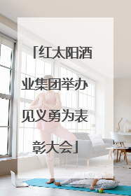 红太阳酒业集团举办见义勇为表彰大会