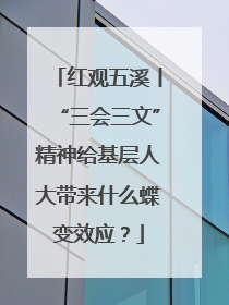 红观五溪丨“三会三文”精神给基层人大带来什么蝶变效应？