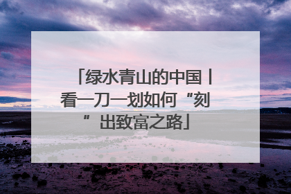 绿水青山的中国丨看一刀一划如何“刻”出致富之路