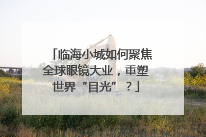 临海小城如何聚焦全球眼镜大业，重塑世界“目光”？