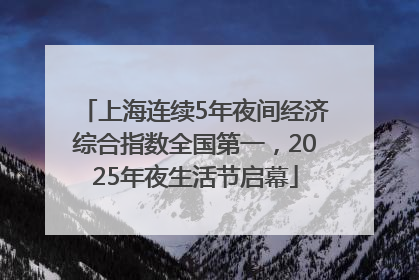 上海连续5年夜间经济综合指数全国第一，2025年夜生活节启幕