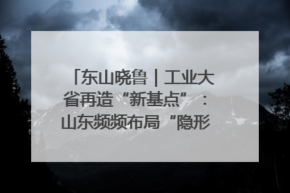 东山晓鲁｜工业大省再造“新基点”：山东频频布局“隐形冠军”背后