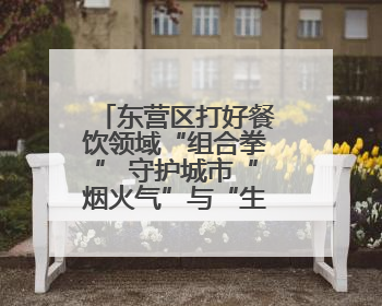 东营区打好餐饮领域“组合拳” 守护城市“烟火气”与“生态味”
