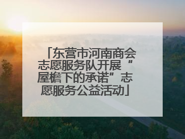 东营市河南商会志愿服务队开展“屋檐下的承诺”志愿服务公益活动