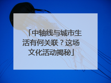 中轴线与城市生活有何关联？这场文化活动揭秘
