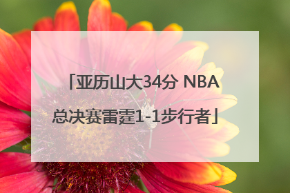 亚历山大34分 NBA总决赛雷霆1-1步行者