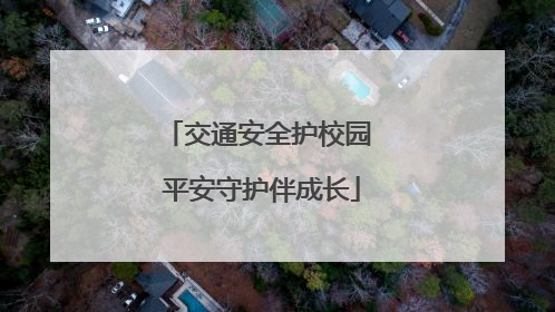 交通安全护校园 平安守护伴成长