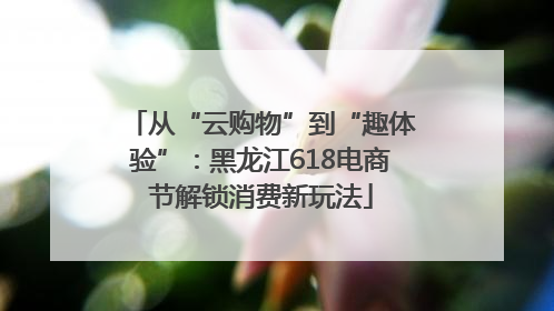 从“云购物”到“趣体验”：黑龙江618电商节解锁消费新玩法