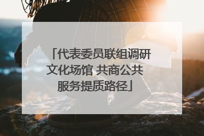 代表委员联组调研文化场馆 共商公共服务提质路径