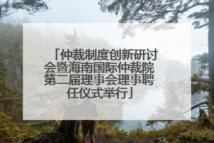 仲裁制度创新研讨会暨海南国际仲裁院第二届理事会理事聘任仪式举行