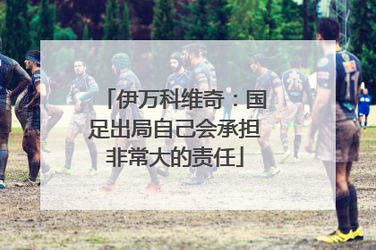 伊万科维奇：国足出局自己会承担非常大的责任