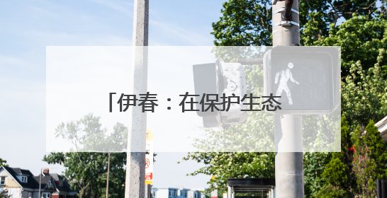 伊春：在保护生态中走向转型发展