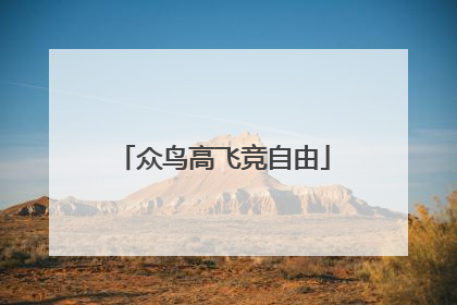 众鸟高飞竞自由
