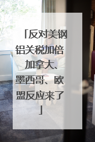 反对美钢铝关税加倍 加拿大、墨西哥、欧盟反应来了