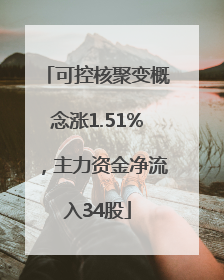 可控核聚变概念涨1.51%，主力资金净流入34股