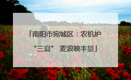 南阳市宛城区：农机护“三夏” 麦浪映丰景