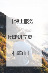 博士服务团走进宁夏石嘴山