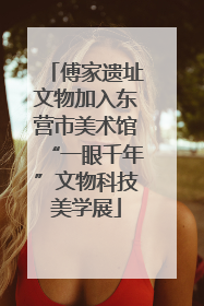 傅家遗址文物加入东营市美术馆“一眼千年”文物科技美学展
