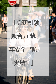党建引领聚合力 筑牢安全“防火墙”