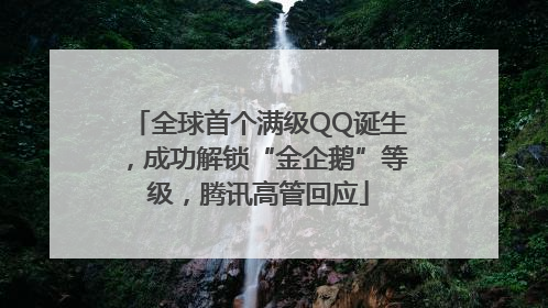 全球首个满级QQ诞生，成功解锁“金企鹅”等级，腾讯高管回应