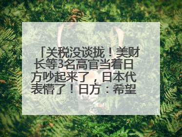 关税没谈拢！美财长等3名高官当着日方吵起来了，日本代表懵了！日方：希望实现石破茂与特朗普的会晤