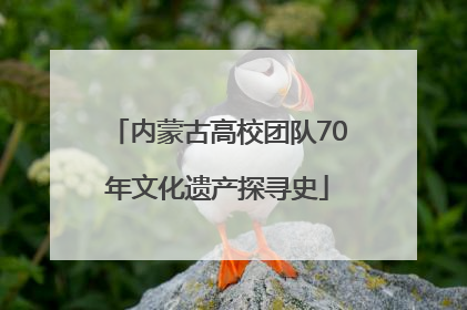 内蒙古高校团队70年文化遗产探寻史