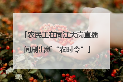 农民工在同江大岗直播间刷出新“农时令”