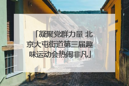 凝聚党群力量 北京大屯街道第三届趣味运动会热闹非凡