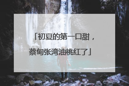 初夏的第一口甜，蔡甸张湾油桃红了