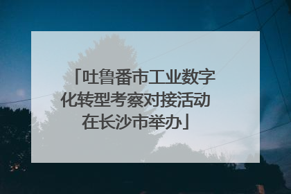 吐鲁番市工业数字化转型考察对接活动在长沙市举办