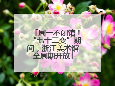 周一不闭馆！“七十二变”期间，浙江美术馆全周期开放